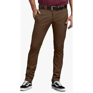 Dickies Men's Twill Double Knee Work Pant, Timber Brown, 36 x 32